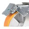 Vestil Polyurethane Swivel With Total Brake Caster 8 In. x 2 In. 1543 lb Orange/Silver CST-VE-8X2PUA-SWTB - alternate 9